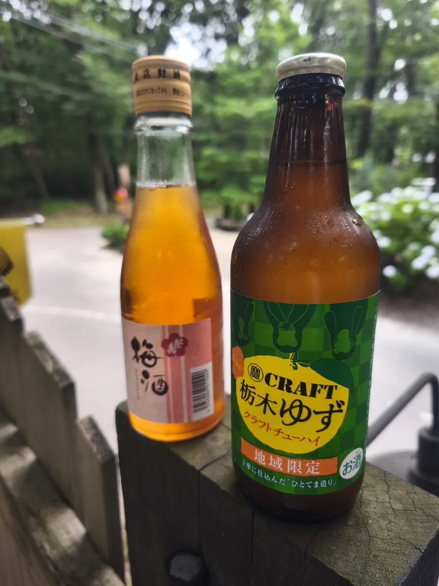 サイトで楽しんだご当地の梅酒と栃木ゆずのクラフトチューハイ