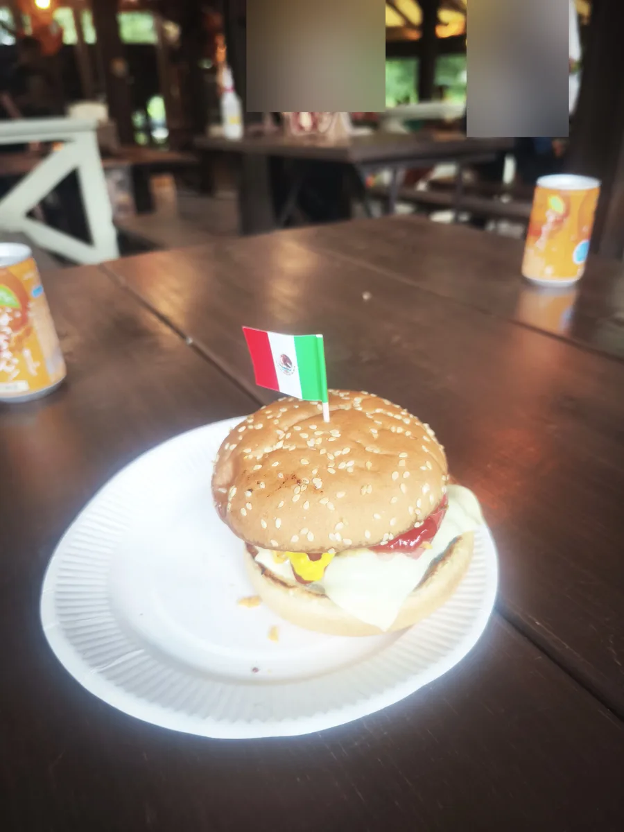 完成したメキシカンバーガー