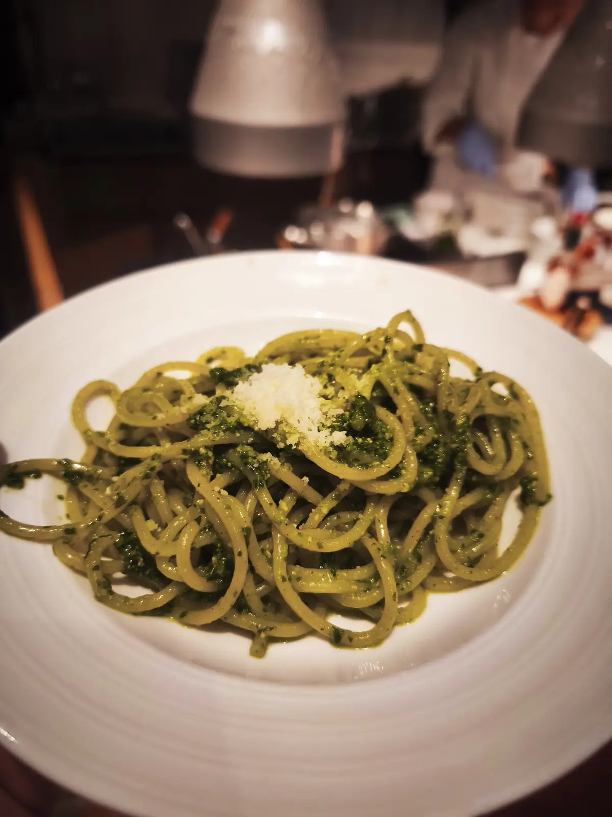 青じそソースのパスタ